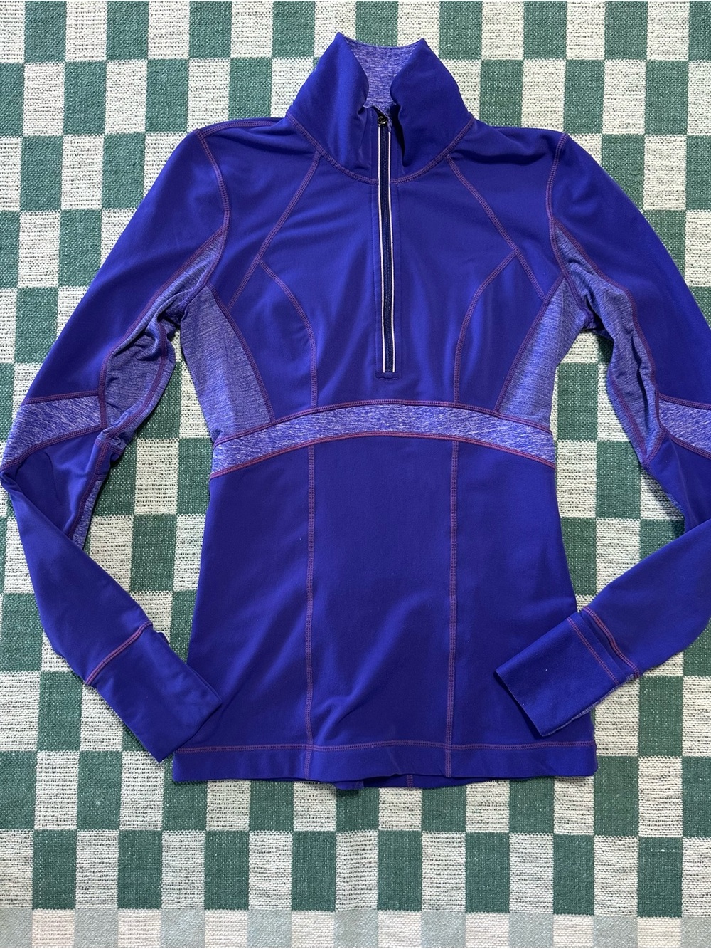 Lululemon Run: Distance Pullover Pigment Blue / Heathered Pigment‎ Blue